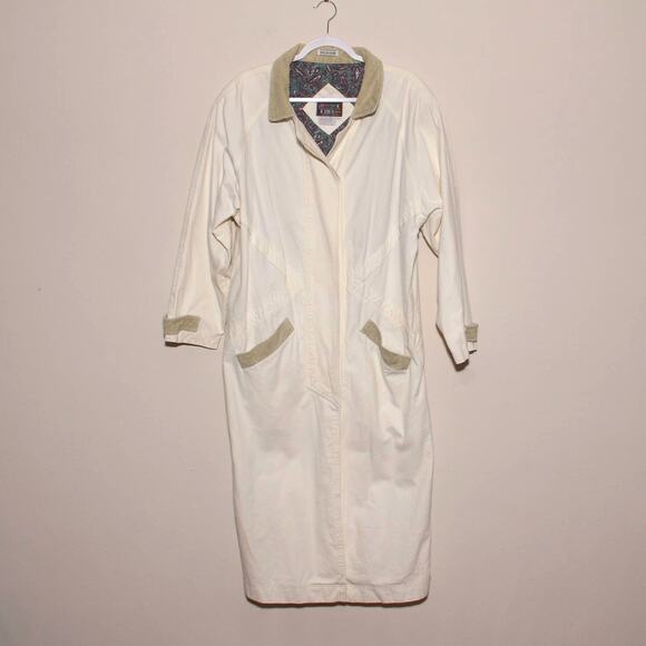 Vintage 90s Denim Duster Jacket Coat Size Medium Paris Sport Club - Picture 1 of 11